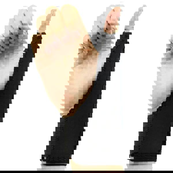 KAV Thumb Wrist Support Splint for Carpal Tunnel - Adjustable, Heat Retention, Stabilization with Aluminum Stay - Fits Left or Right Hand, One Size