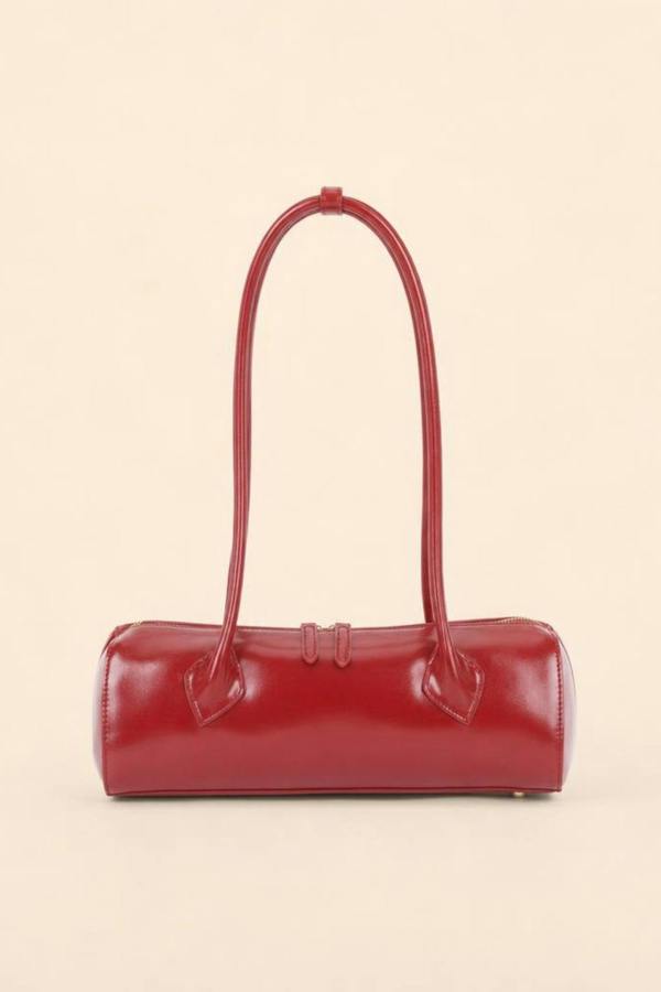 SVNX East-West Barrel Bag in Red