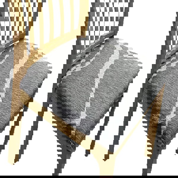 Anyseat Chair Cover Grey and Light Grey Wave Linear Pattern Print Stretch Seat Cover for Home Dinning Kitchen Washable Removable