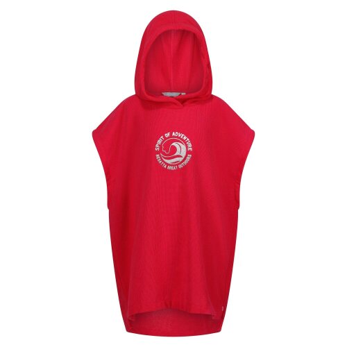 Regatta Childrens/Kids Spirit Of Adventure Hooded Towel - Pink Potion - 3-5 Years - Pink Potion - 100% Mixed