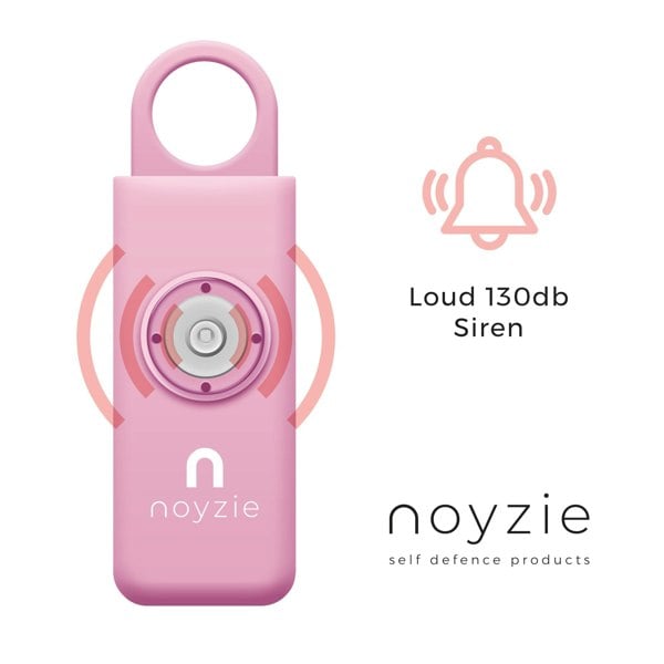 Noyzie 125db Personal Safety Alarm Siren & 200 Lumen Strobing LED Light