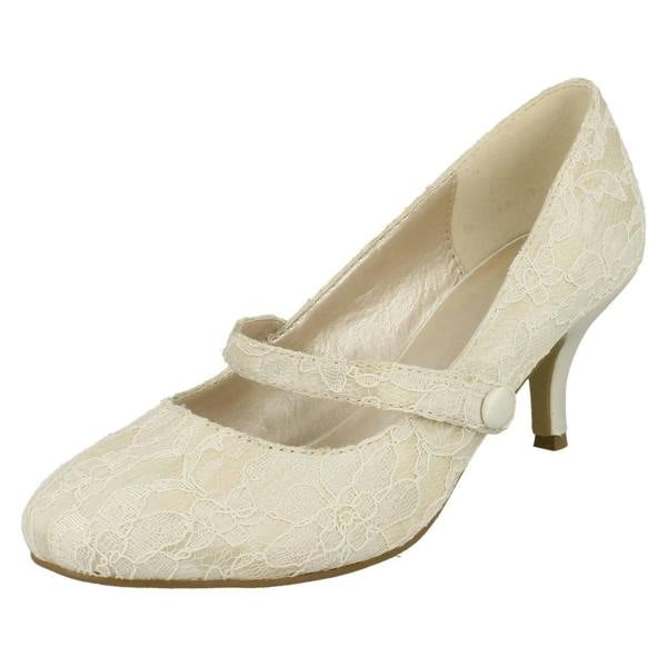 Anne Michelle Ladies Anne Michelle Low Heel Wedding Shoes