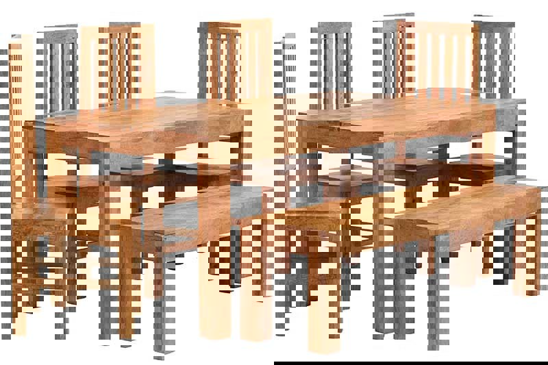 IH Design Logan Light Mango Large Dining Table 6ft (180cm)