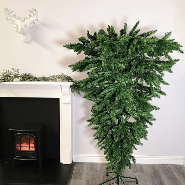 Samuel Alexander 6ft (1.8m) Upside-Down Green Christmas Tree with 903 Tips