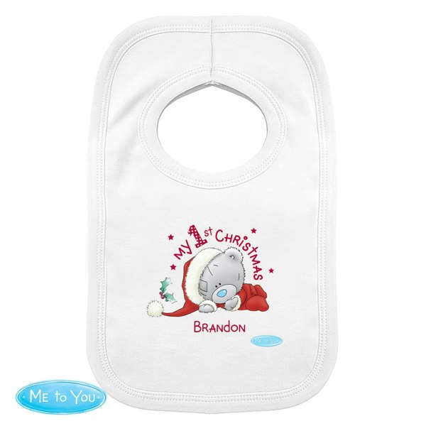 Personalised Memento Company Personalised Me To You My 1st Christmas Bib