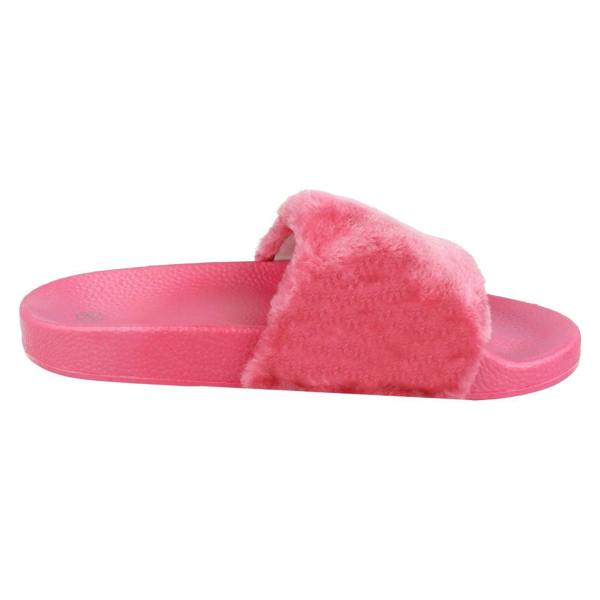 Spot On Ladies Spot On Flat Slip On Mule Sandals