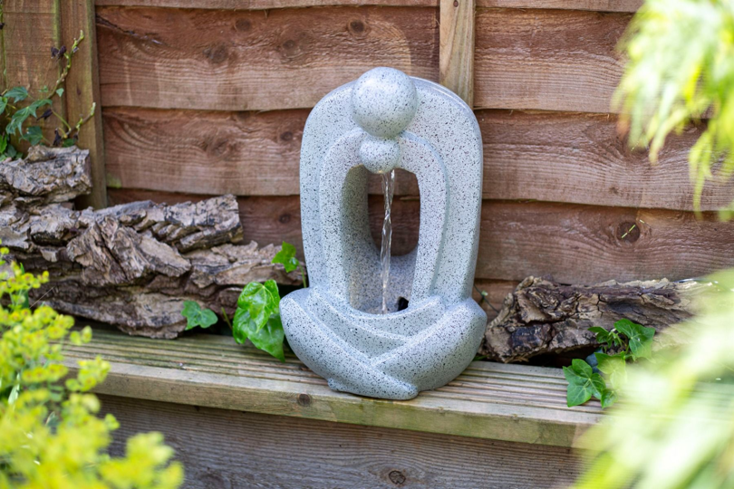 Tranquillity Water Features Zen Pour with Lights Contemporary Water Feature