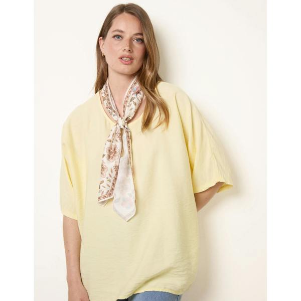 Blue Vanilla Scarf Viscose Top
