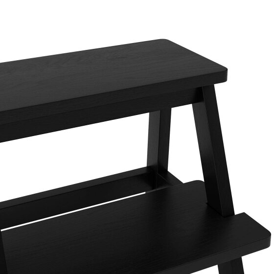 Wyld Haus Cork Black Wooden Level Decorative Stool