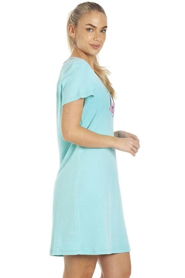 Womens Short Sleeve Pug & Cat Nightdresses