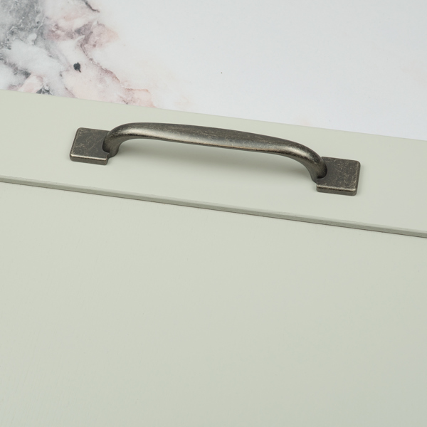 Handle & Home 128mm Antique Pewter Square Foot Handle