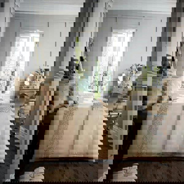 Smart Living Venice Duvet Cover and Pillowcase Set - Natural