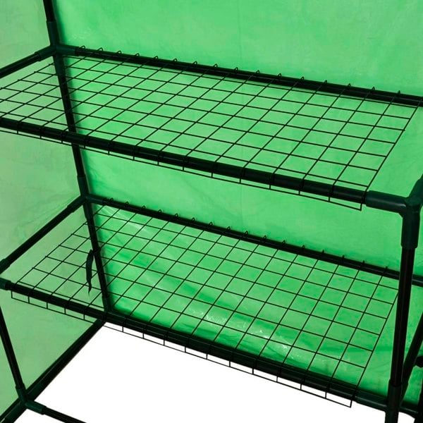 Berkfield Walk-in Greenhouse with 4 Shelves