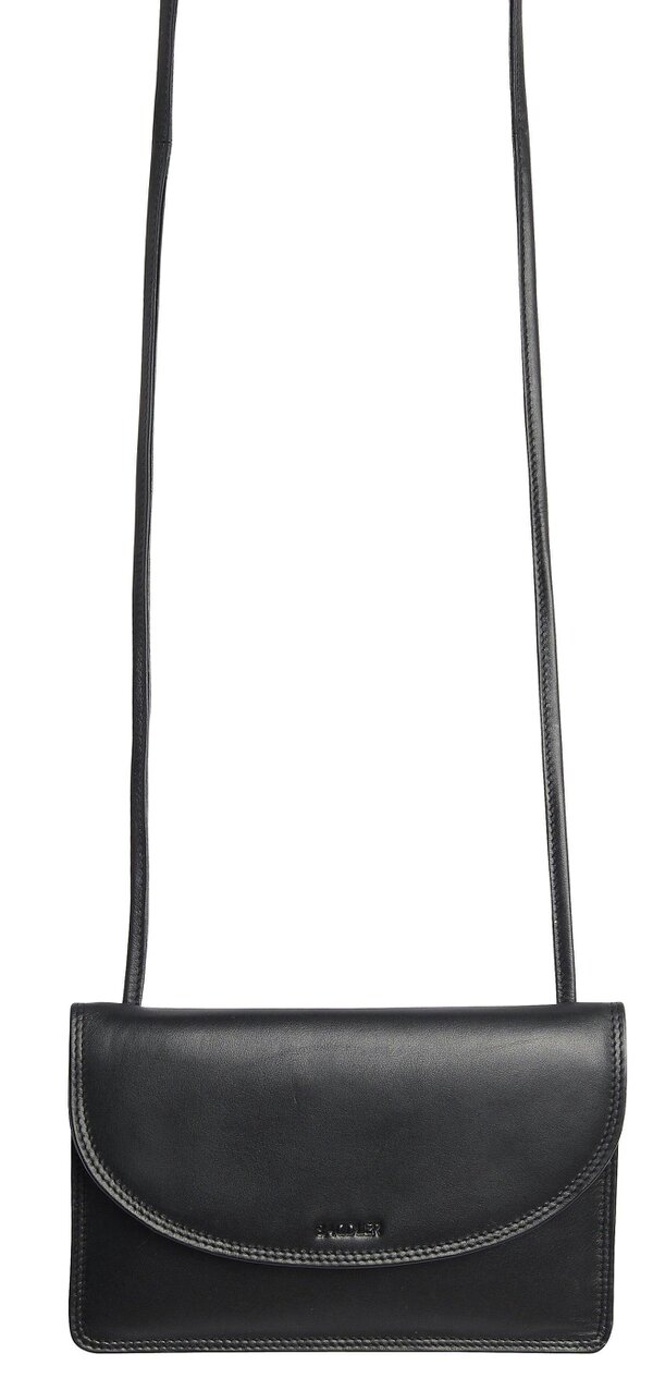 SADDLER ISABELLE Leather Slimline Crossbody Bag - Adjustable Strap, Multiple Pockets, Magnetic Closure - RFID Protected