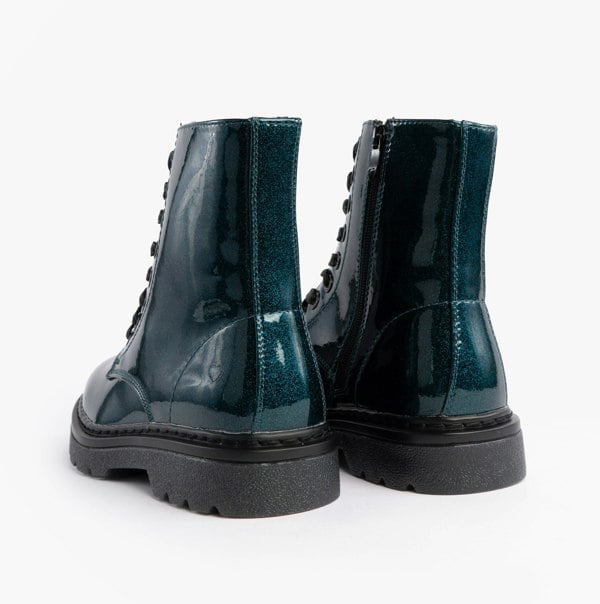 Heavenly Feet JUSTINA2 GLITTER Womens Ankle Boots Ocean Glitter