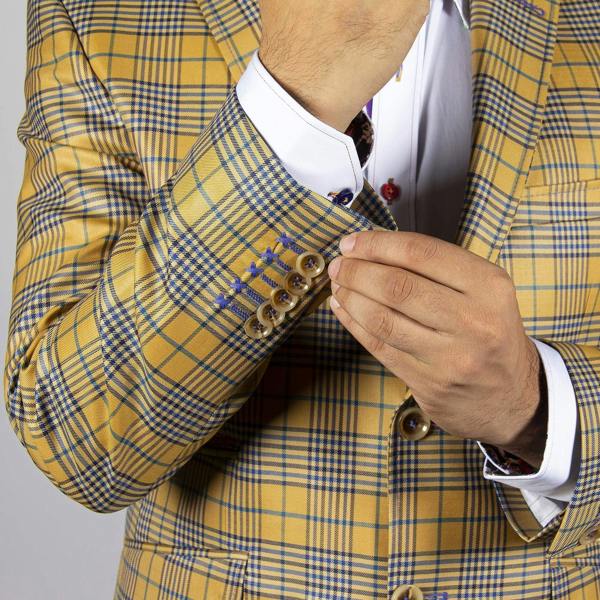 CLAUDIO LUGLI CHECK JACKET CLJ1910 – Premium Men's Patterned Shirt by Claudio Lugli | Bold Design, Tailored Fit, Best Printed Shirts
