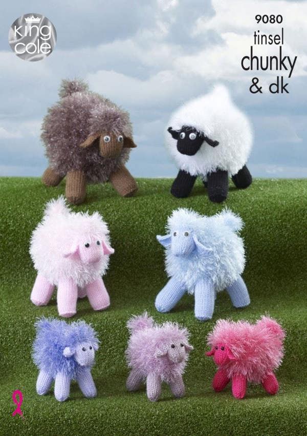 King Cole Tinsel Knitting Pattern 9080, Toys - Advanced