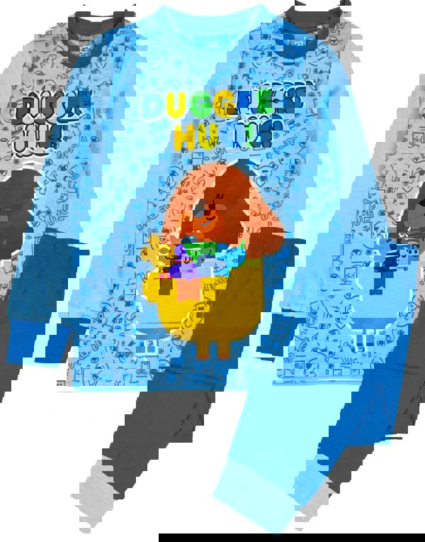 Hey Duggee Boys Blue Long Sleeve Long Leg Pyjama Set