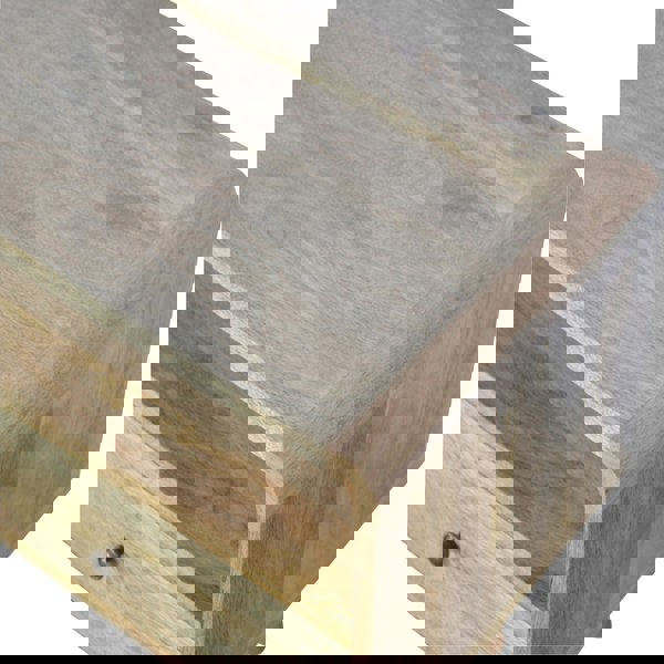 Artisan Furniture Solid Wood Curved Oak-ish Media Unit