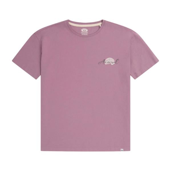 Animal Womens/Ladies Leena Organic Cotton Boxy T-Shirt - Grape - 