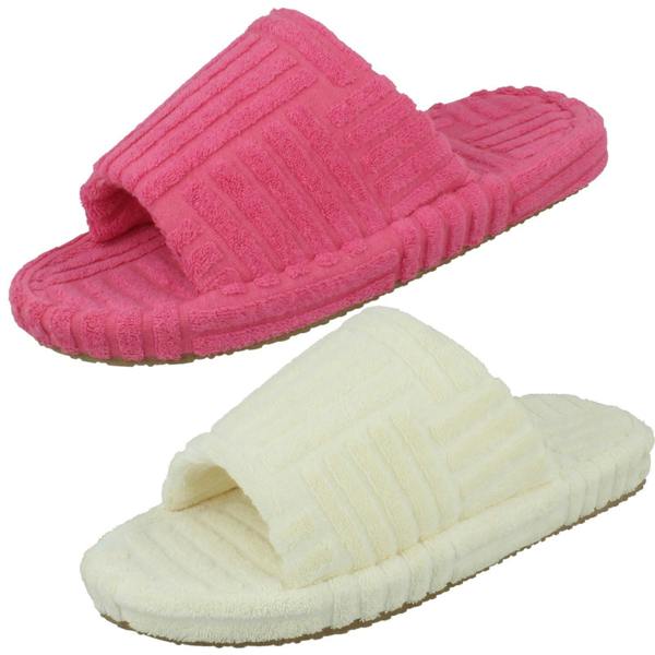 Spot On Ladies Spot On Towelling Slippers X2127