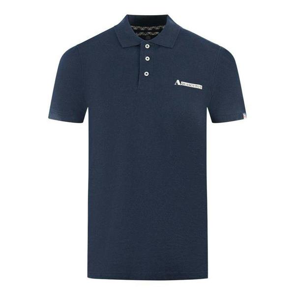 Aquascutum Unisex Adult Boxed Logo Polo Shirt - Navy - 