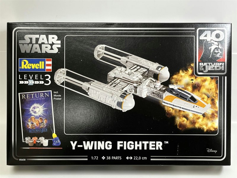 Revell Star Wars Y-Wing Fighter 40th Anniversary Return Of The Jedi Model Kit Revell 05658