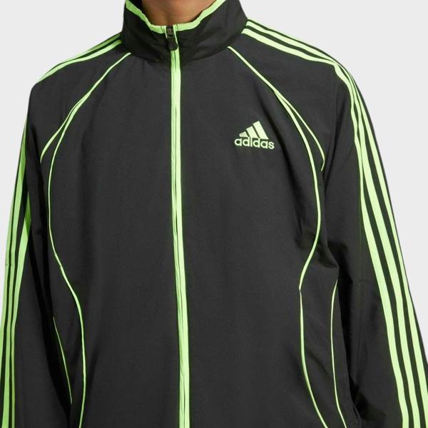 Adidas Originals Teamgeist Training Jacket Black Signal Green