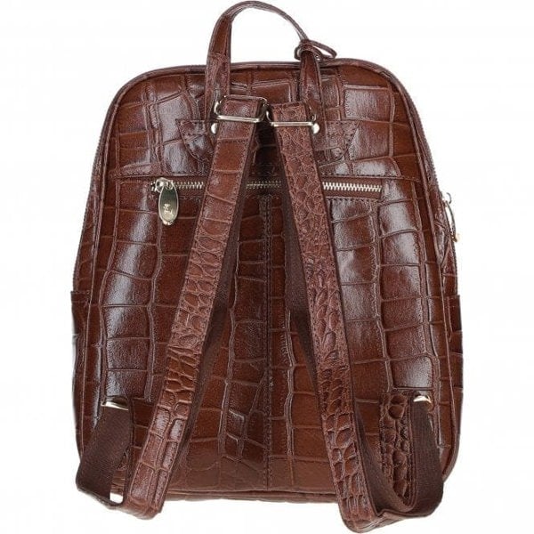 'Camilla' Real Leather Backpack: 52235