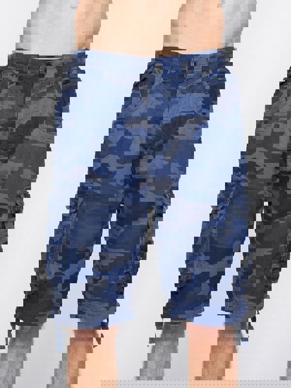 Crosshatch Jimster Shorts Blue Camo