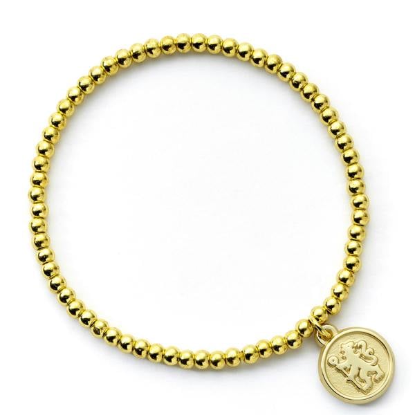 Chelsea Football Club Gold Finish Ball Bead Bracelet