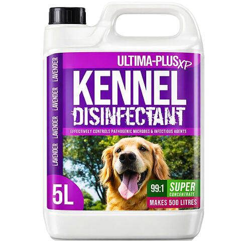 Ultima Plus XP ULTIMA-PLUS XP Kennel Kleen - Disinfectant, Cleaner, Sanitiser & Deodoriser - Concentrated Formula Kennel Cleaner 5L Lavender