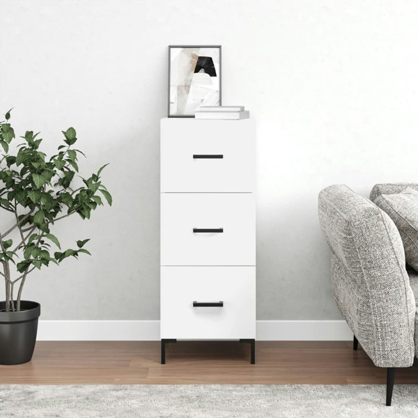 Berkfield Sideboard White 34.5x34x90 cm Engineered Wood