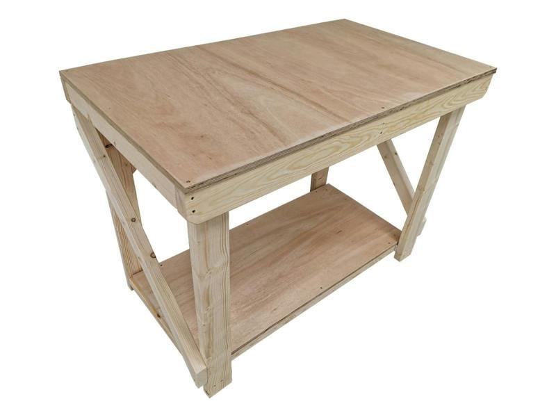 Arbor Garden Solutions Wooden Workbench 18mm Eucalyptus Hardwood Top Work Station
