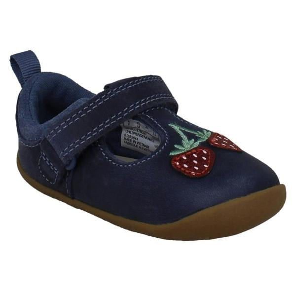 Clarks Girls Clarks Pre-Walker T-Bars Roamer Berry