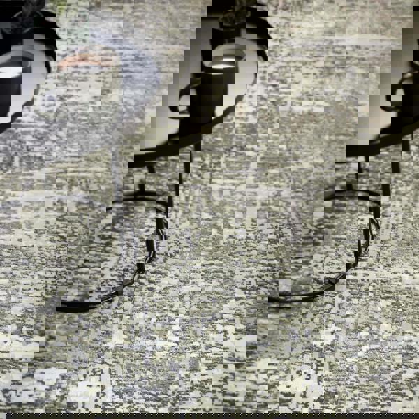 Asiatic Stellar ST10 Distressed Green Rug