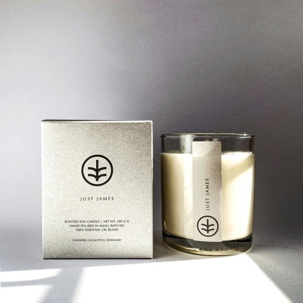 Ethical Bedding Just James Soy Candle