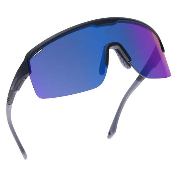 Oxford Pave, Black Frame Blue Lens Sunglasses