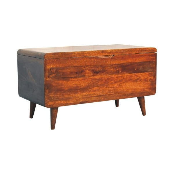 Artisan Furniture Curved Chestnut Blanket Box