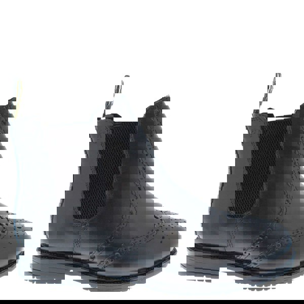 Frank James Peckham Mens & Boys Leather Brogue Chelsea Boots