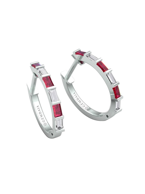 Gemdaia Ruby Serenity Earrings