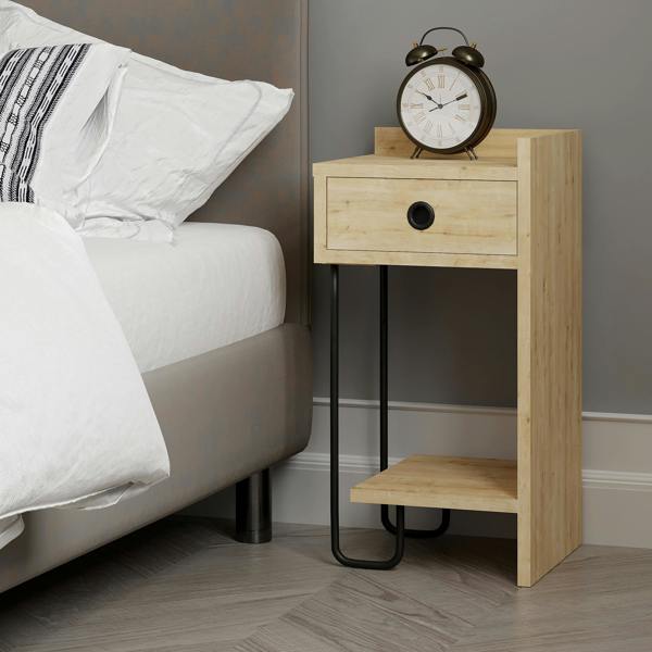 Decortie Sirius Modern Bedside Table Right Module Width 32cm