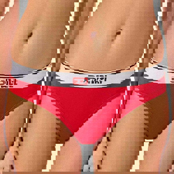 Diesel Ufst 2-Pack Thong, Red/White Print