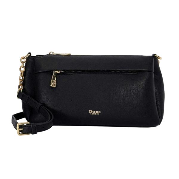 Dune London Drive Faux Leather Crossbody Bag - Black - 