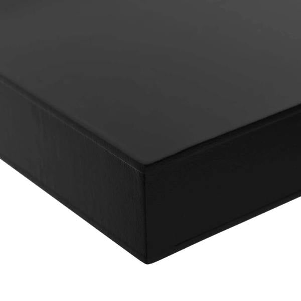 Berkfield Floating Wall Shelves 2 pcs Black 120x20x3.8 cm