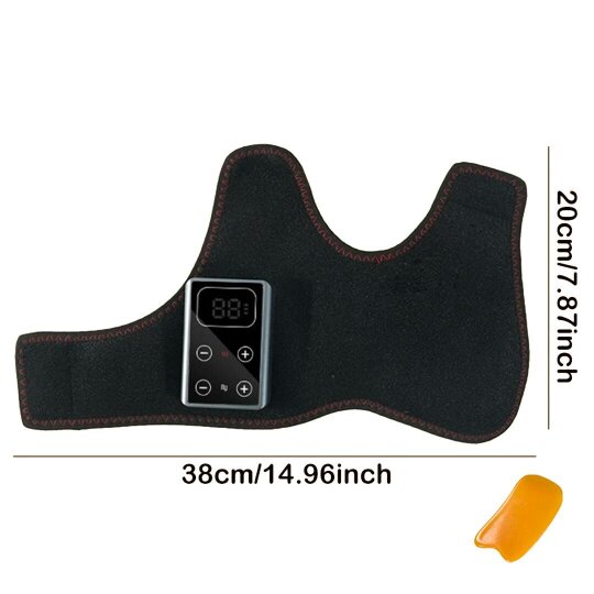 Havendro 1PC Electric Foot Ankle Massager Heating Vibration Hot Compress Pain Relief Tool