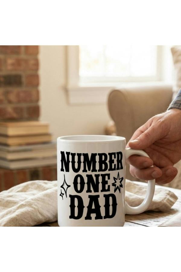 Dyzi Number One Dad Mug Ceramic Coffee Cup
