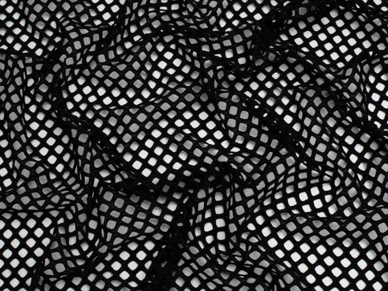 Minerva Core Range Chunky Fish Net Mesh Fabric - Plain Design Dressmaking Fabric, 150 cm / 60" Wide - per metre