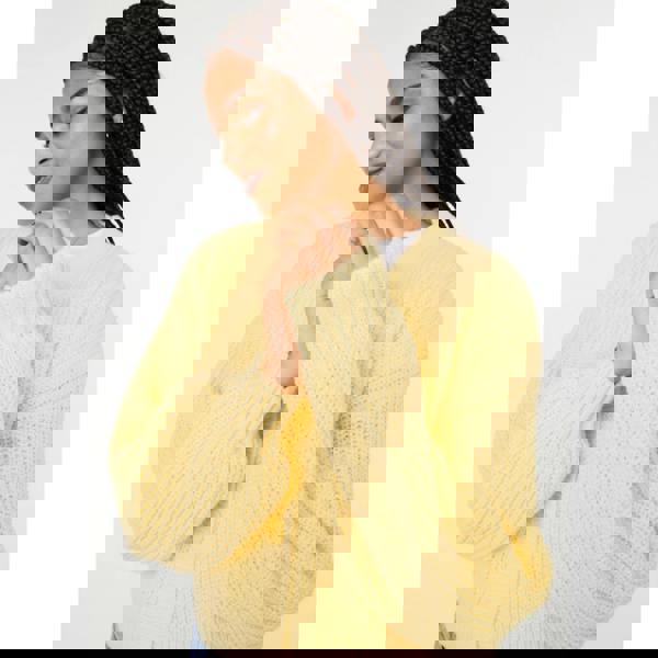 Pink Vanilla Cropped Button Cardigan