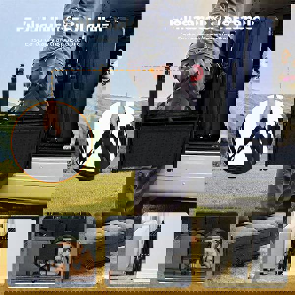 Skylos Pet Stairs Dog Ramp 4 Soft Steps for Car SUV Booster Foldable Portable